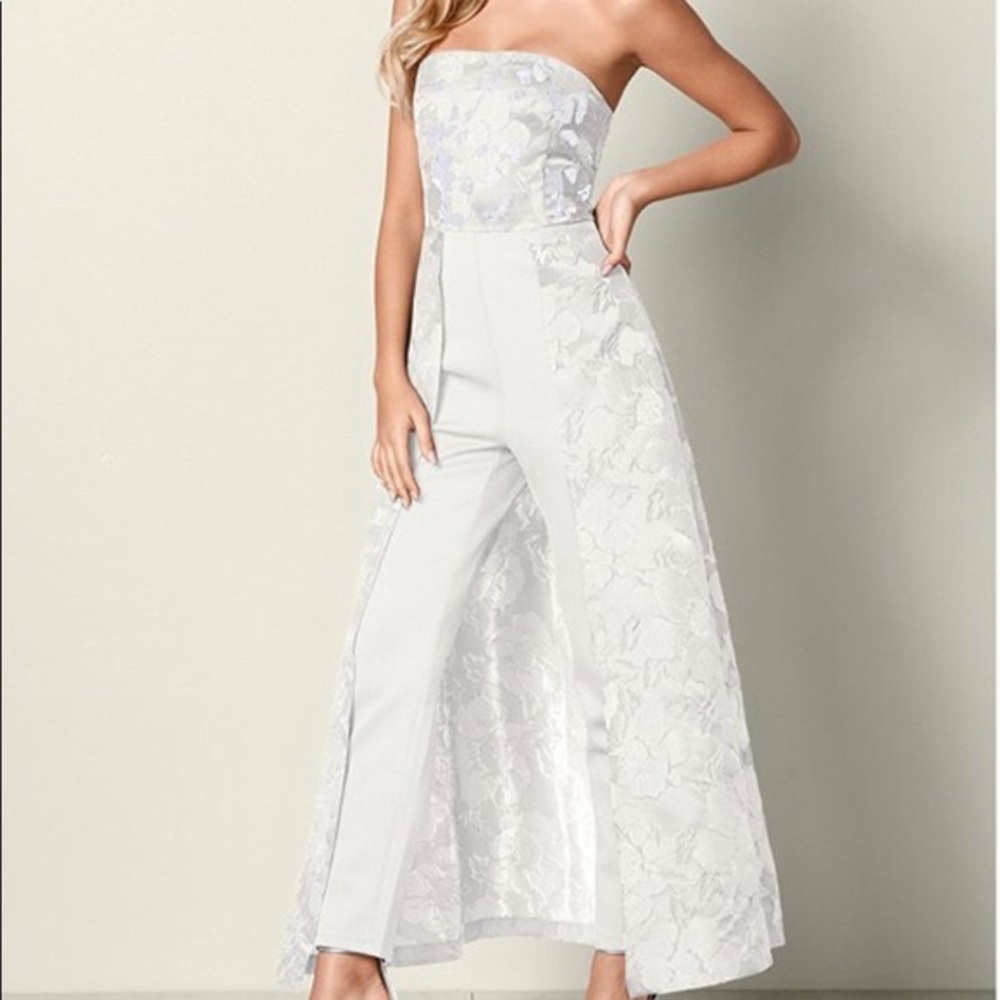 NWT White Bridal Jumpsuit by Venus